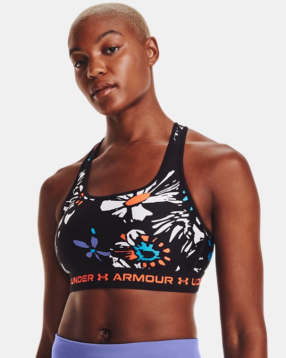 Women's Armour® Mid Crossback Printed Sports Bra | Under Armour